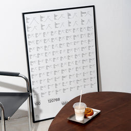 Black & White 100: Grand Tour Edition DIN A1 Poster - YMCYC Shop